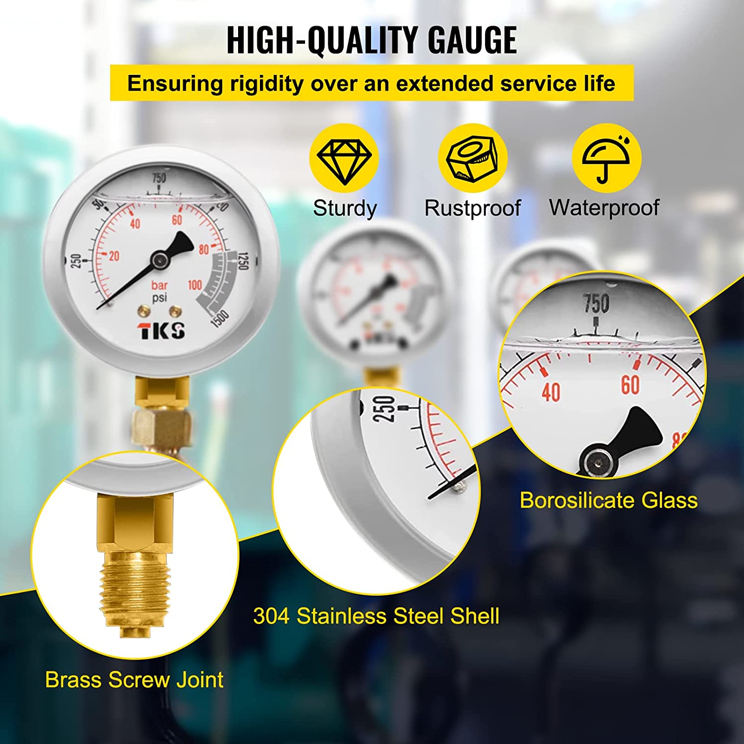 Kit De Prueba De Presion Hidraulica Para Maquinaria Pesada 10-600 Bar