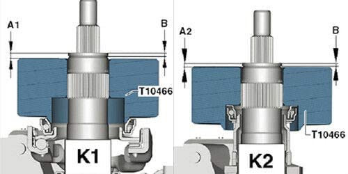 Herramienta Para Calibrar Doble Embrague  K1 y K2 VW Audi DSG