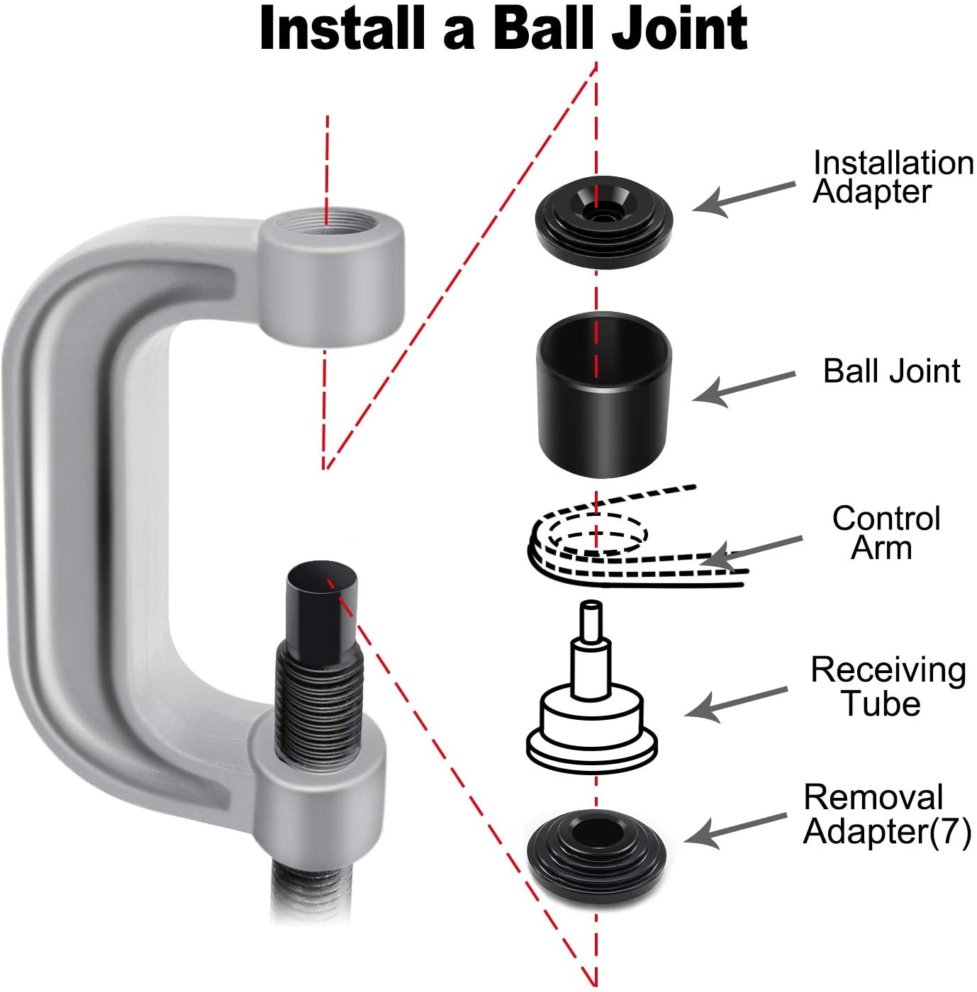 Prensa Para Rotulas Kit Maestro 21pz