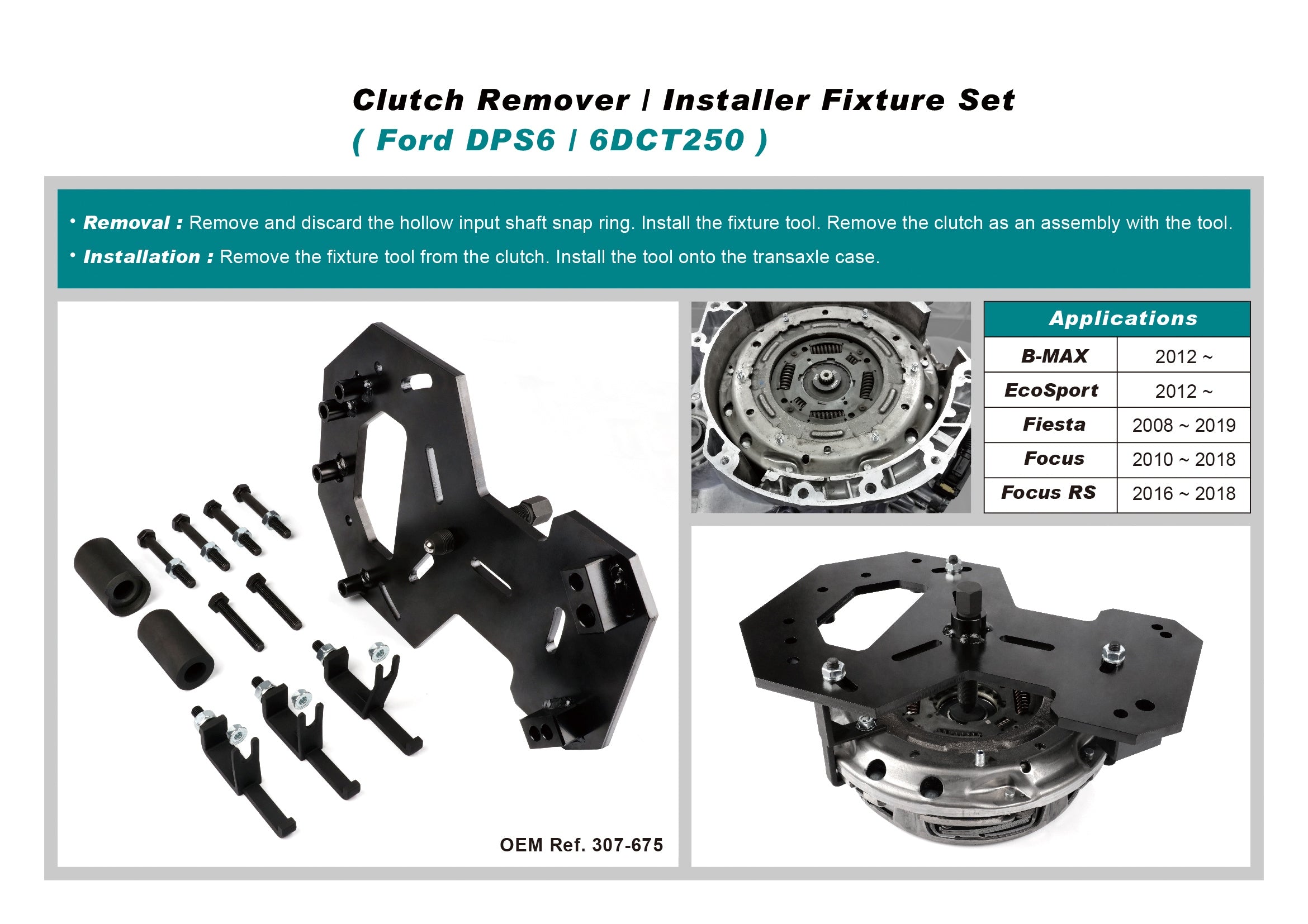 Herramienta Para Embrague o Clutch De Ford Powershift