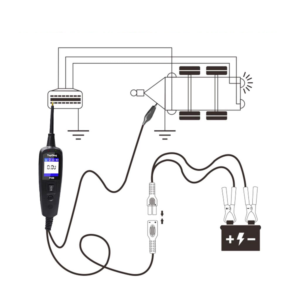 Probador De Circuitos P100 Jdiag Ps100 Power Probe