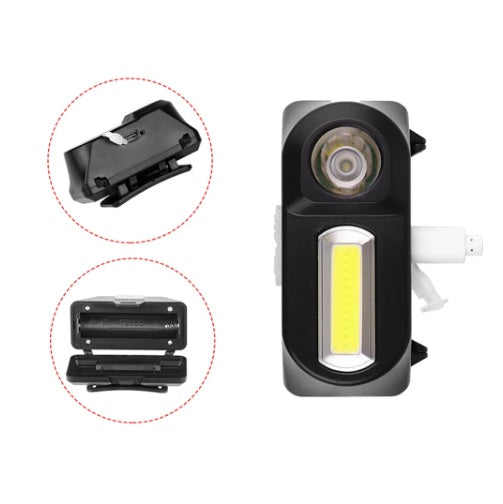 Lampara Tipo Minero 2 Leds Recargable Sensor De Movimiento